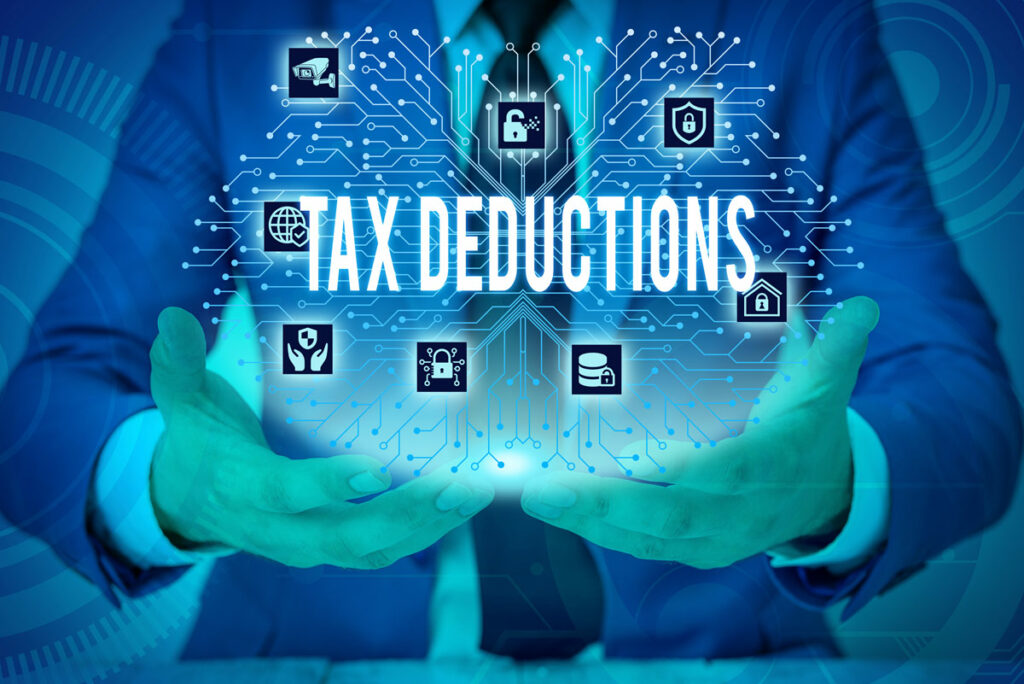 Tax deductions info graphic